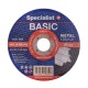 SPECIALIST+ metalo pj. diskas BASIC, 125x1x22 mm SPECIALIST+ metalo pj. diskas BASIC, 125x1x22 mm