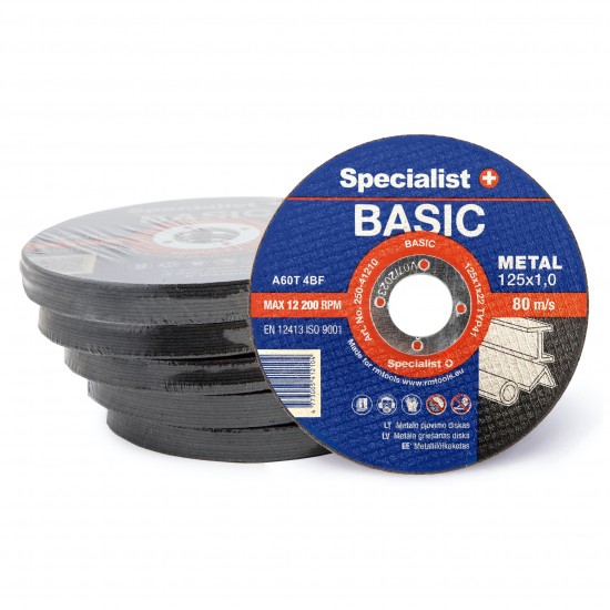 SPECIALIST+ metalo pj. diskas BASIC, 125x1x22 mm SPECIALIST+ metalo pj. diskas BASIC, 125x1x22 mm