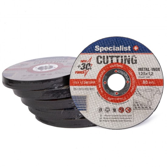 SPECIALIST+ metalo pj.diskas CUTTING, 125x1.2x22 mm SPECIALIST+ metalo pj.diskas CUTTING, 125x1.2x22 mm