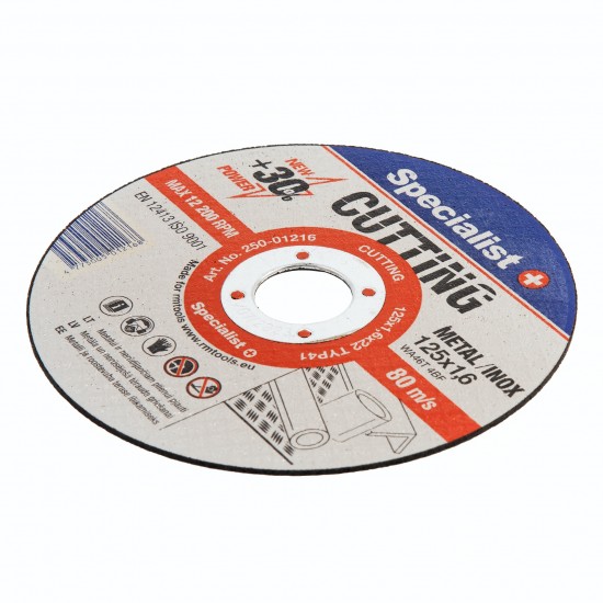 SPECIALIST+ metalo pj.diskas CUTTING, 125x1.6x22 mm SPECIALIST+ metalo pj.diskas CUTTING, 125x1.6x22 mm