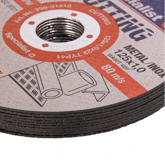 SPECIALIST+ metalo pj.diskas CUTTING, 125x1x22 mm 10 vnt. metal. d SPECIALIST+ metalo pj.diskas CUTTING, 125x1x22 mm 10 vnt. metal. d