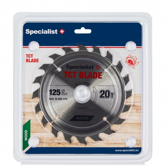 SPECIALIST+ pjovimo diskas, 125x20Tx22 mm