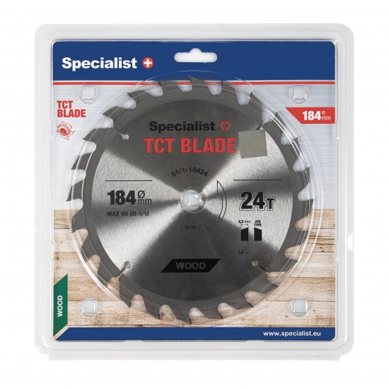 SPECIALIST+ pjovimo diskas, 184x24Tx16 mm