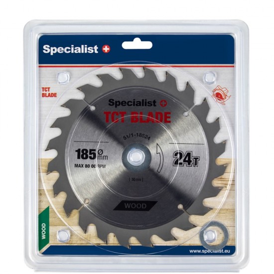 SPECIALIST+ pjovimo diskas, 185x24Tx30/20/16 mm SPECIALIST+ pjovimo diskas, 185x24Tx30/20/16 mm