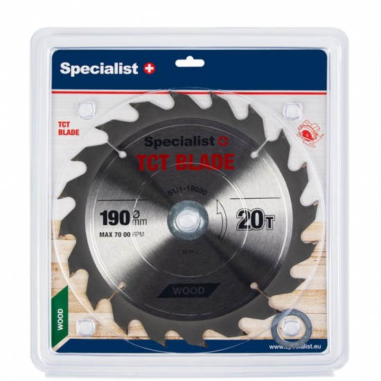 SPECIALIST+ pjovimo diskas, 190x20Tx30/20/16 mm SPECIALIST+ pjovimo diskas, 190x20Tx30/20/16 mm