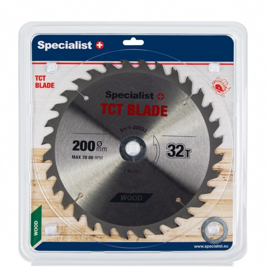 SPECIALIST+ pjovimo diskas, 200x32Tx30/20/16 mm SPECIALIST+ pjovimo diskas, 200x32Tx30/20/16 mm
