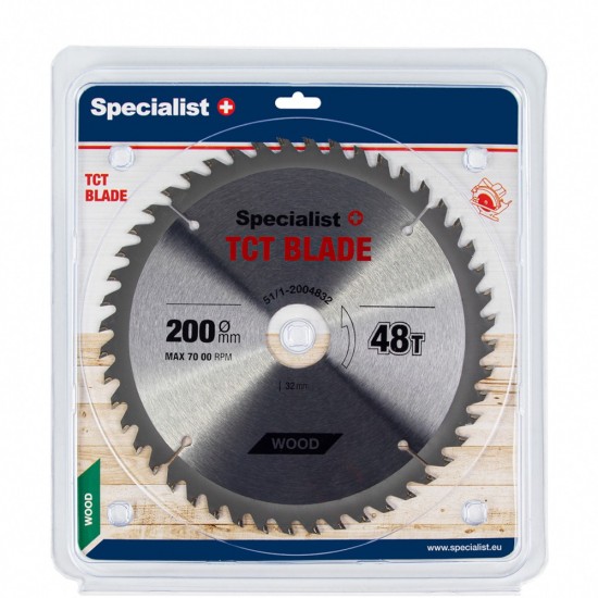 SPECIALIST+ pjovimo diskas, 200x48Tx32 mm SPECIALIST+ pjovimo diskas, 200x48Tx32 mm