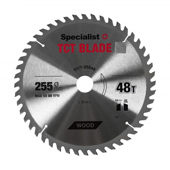 SPECIALIST+ pjovimo diskas, 255x48Tx30/25,4 mm