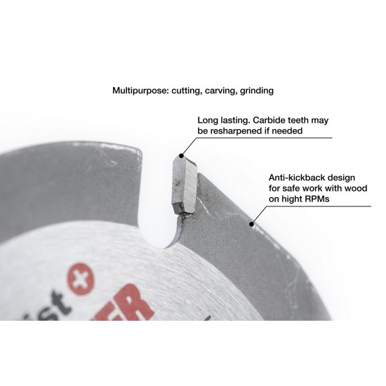 SPECIALIST+ pjovimo diskas WOOD CUTTER, 125 x 22 mm