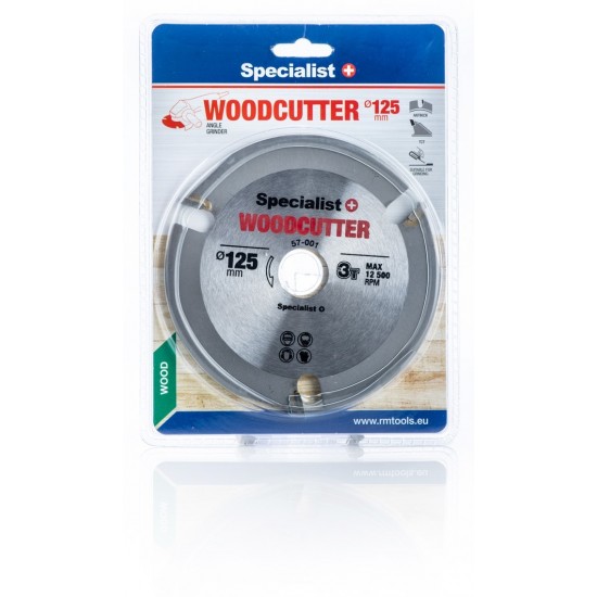 SPECIALIST+ pjovimo diskas WOOD CUTTER, 125 x 22 mm