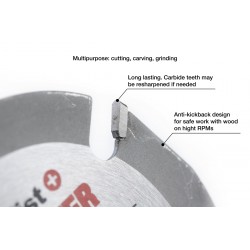 SPECIALIST+ pjovimo diskas WOOD CUTTER, 125 x 22 mm