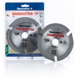 SPECIALIST+ pjovimo diskas WOOD CUTTER, 125 x 22 mm