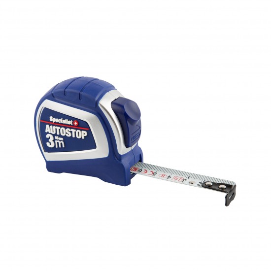 SPECIALIST+ ruletė AUTOSTOP 3 m, 16 mm