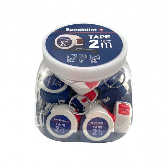 SPECIALIST+ ruletė TAPE 2 m, 13 mm SPECIALIST+ ruletė TAPE 2 m, 13 mm