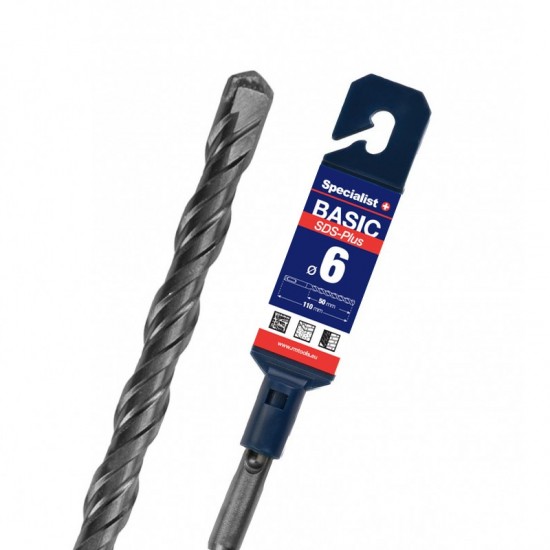 SPECIALIST+ SDS+ grąžtas BASIC, 6 x 50/110 mm SPECIALIST+ SDS+ grąžtas BASIC, 6 x 50/110 mm
