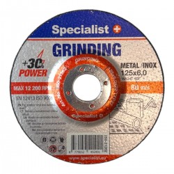 SPECIALIST+ šlifavimo diskas GRINDING, 125x6x22 mm
