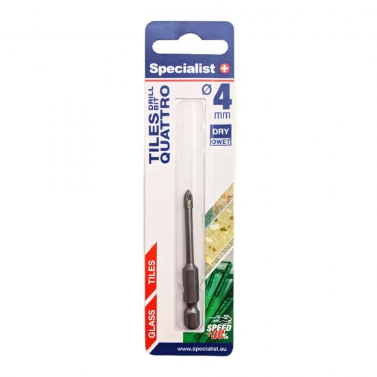 SPECIALIST+ stiklo grąžtas, 4 mm SPECIALIST+ stiklo grąžtas, 4 mm
