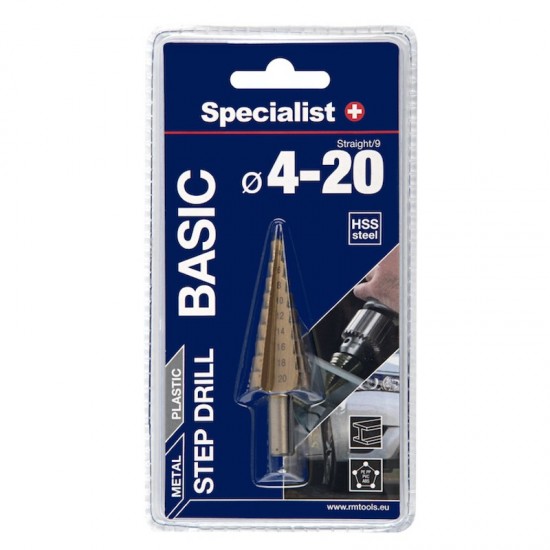 SPECIALIST+ žingsninis grąžtas BASIC, ⌀4-20 SPECIALIST+ žingsninis grąžtas BASIC, ⌀4-20