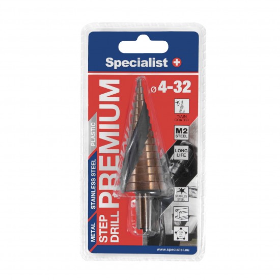 SPECIALIST+ žingsninis grąžtas PREMIUM, ⌀4-32 SPECIALIST+ žingsninis grąžtas PREMIUM, ⌀4-32
