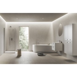 Spintelė po praustuvu Ravak SD Chrome II, 700 balta, rankena 152 mm, balta