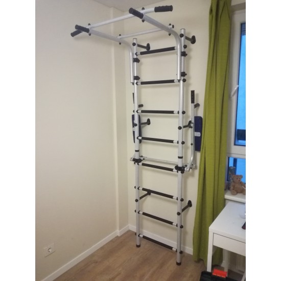 Sporto kompleksas (gimnastikos sienelė) ATLET baltas, 220x60cm