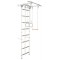 Sporto kompleksas (gimnastikos sienelė) JUNIOR ATLET LIGHT 2in1, balta-pilka, 220x140cm