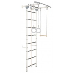 Sporto kompleksas (gimnastikos sienelė) JUNIOR ATLET LIGHT, balta-pilka, 220x55cm