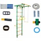 Sporto kompleksas (gimnastikos sienelė) JUNIOR ATLET LIGHT, balta-pilka, 220x55cm