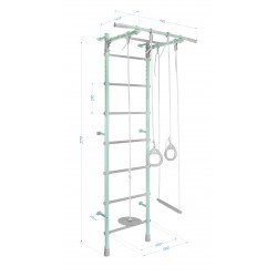 Sporto kompleksas (gimnastikos sienelė)  MAGIC kreminė, 217x58cm