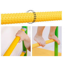 Sporto kompleksas (gimnastikos sienelė) SANRO NEXT-1 žalia-geltona, 227x49cm