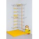 Sporto kompleksas (gimnastikos sienelė) SANRO S4 balta-geltona, 219,6x70,2x119cm Sporto kompleksas (gimnastikos sienelė) SANRO S4 balta-geltona, 219,6x70,2x119cm