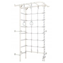 Sporto kompleksas (gimnastikos sienelė) SANRO S4 Pastel balta-pilka, 219,6x70,2x119cm