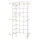 Sporto kompleksas (gimnastikos sienelė) SANRO S4 Pastel balta-pilka, 219,6x70,2x119cm
