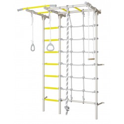 Sporto kompleksas (gimnastikos sienelė) SANRO S7 balta-geltona, 219,6x154cm