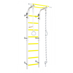 Sporto kompleksas (gimnastikos sienelė) SANRO TOPLINE balta-geltona, 225x49cm