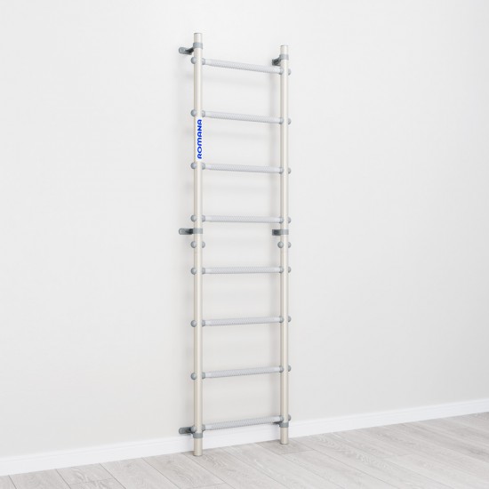 Sporto kompleksas (gimnastikos sienelė) su skersiniu 2in1 SANRO S11 Pastel balta-pilka, 211x49cm Sporto kompleksas (gimnastikos sienelė) su skersiniu 2in1 SANRO S11 Pastel balta-pilka, 211x49cm
