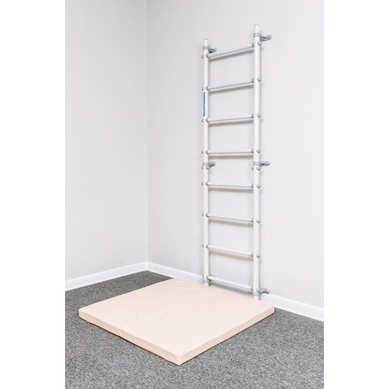 Sporto kompleksas (gimnastikos sienelė) su skersiniu 2in1 SANRO S11 Pastel balta-pilka, 211x49cm Sporto kompleksas (gimnastikos sienelė) su skersiniu 2in1 SANRO S11 Pastel balta-pilka, 211x49cm