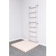 Sporto kompleksas (gimnastikos sienelė) su skersiniu 2in1 SANRO S11 Pastel balta-pilka, 211x49cm Sporto kompleksas (gimnastikos sienelė) su skersiniu 2in1 SANRO S11 Pastel balta-pilka, 211x49cm