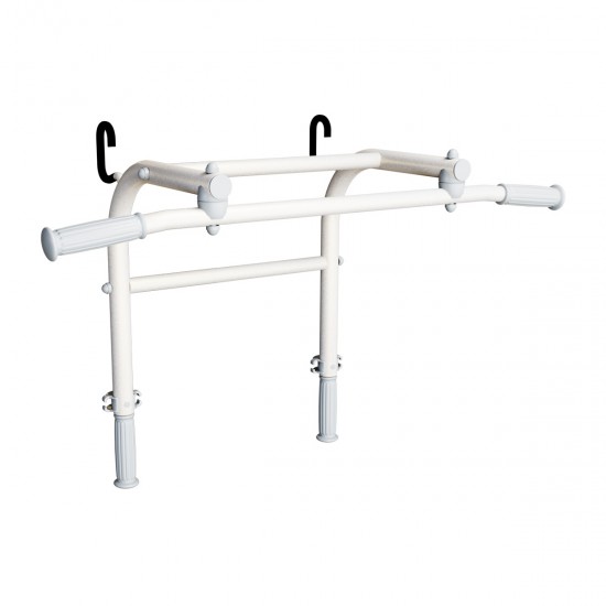 Sporto kompleksas (gimnastikos sienelė) su skersiniu 2in1 SANRO S11 Pastel balta-pilka, 211x49cm Sporto kompleksas (gimnastikos sienelė) su skersiniu 2in1 SANRO S11 Pastel balta-pilka, 211x49cm