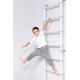 Sporto kompleksas (gimnastikos sienelė) su skersiniu 2in1 SANRO S11 Pastel balta-pilka, 211x49cm Sporto kompleksas (gimnastikos sienelė) su skersiniu 2in1 SANRO S11 Pastel balta-pilka, 211x49cm