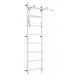 Sporto kompleksas (gimnastikos sienelė) su skersiniu 2in1 SANRO S11 Pastel balta-pilka, 211x49cm Sporto kompleksas (gimnastikos sienelė) su skersiniu 2in1 SANRO S11 Pastel balta-pilka, 211x49cm