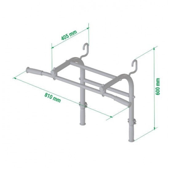 Sporto kompleksas (gimnastikos sienelė) su skersiniu 2in1 SANRO S11 Pastel balta-pilka, 211x49cm Sporto kompleksas (gimnastikos sienelė) su skersiniu 2in1 SANRO S11 Pastel balta-pilka, 211x49cm