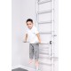 Sporto kompleksas (gimnastikos sienelė) su skersiniu 2in1 SANRO S11 Pastel balta-pilka, 211x49cm Sporto kompleksas (gimnastikos sienelė) su skersiniu 2in1 SANRO S11 Pastel balta-pilka, 211x49cm