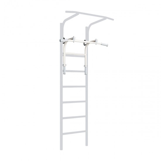Sporto kompleksas (gimnastikos sienelė) su skersiniu 2in1 SANRO S11 Pastel balta-pilka, 211x49cm Sporto kompleksas (gimnastikos sienelė) su skersiniu 2in1 SANRO S11 Pastel balta-pilka, 211x49cm