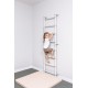 Sporto kompleksas (gimnastikos sienelė) su skersiniu 2in1 SANRO S11 Pastel balta-pilka, 211x49cm Sporto kompleksas (gimnastikos sienelė) su skersiniu 2in1 SANRO S11 Pastel balta-pilka, 211x49cm