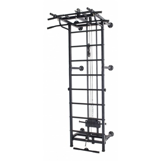 Sporto kompleksas-jėgos treniruoklis KRAFT SystemLight 3in1 FLEXTER juodas, 247x68,5cm