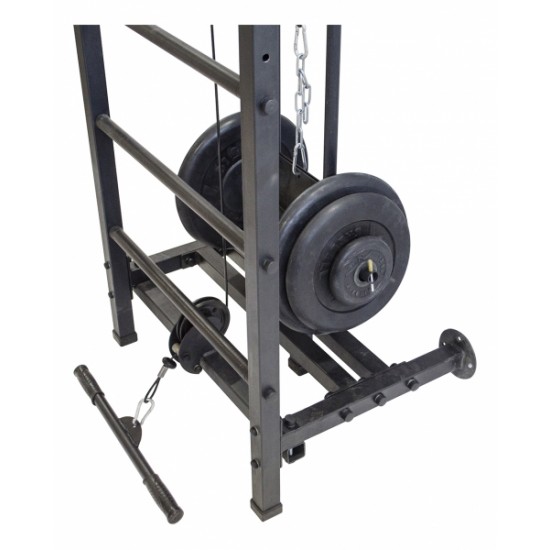 Sporto kompleksas-jėgos treniruoklis KRAFT SystemLight 3in1 FLEXTER juodas, 247x68,5cm
