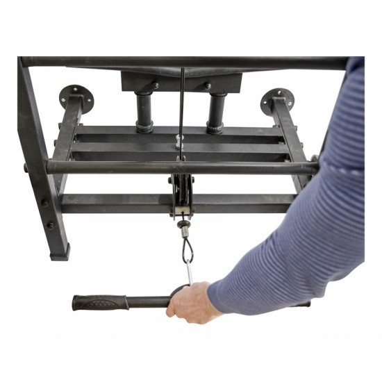 Sporto kompleksas-jėgos treniruoklis KRAFT SystemLight 3in1 FLEXTER juodas, 247x68,5cm