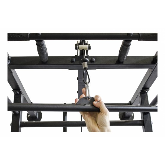 Sporto kompleksas-jėgos treniruoklis KRAFT SystemLight 3in1 FLEXTER juodas, 247x68,5cm