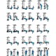 Sporto kompleksas-jėgos treniruoklis KRAFT SystemLight 3in1 FLEXTER juodas, 247x68,5cm